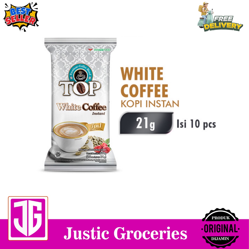 

Top White Coffee Kopi Instan 21 gr x 10 pcs