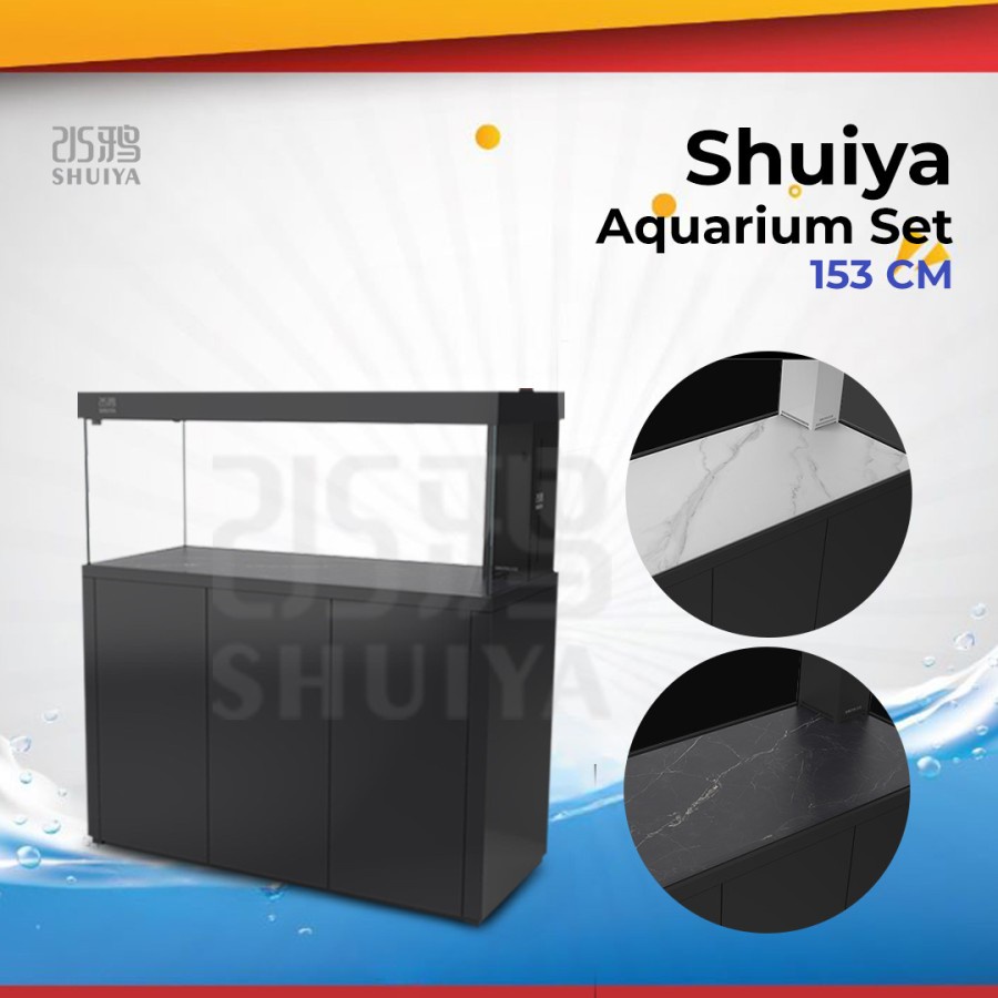 SHUIYA aquarium set AC153 cm warna HITAM