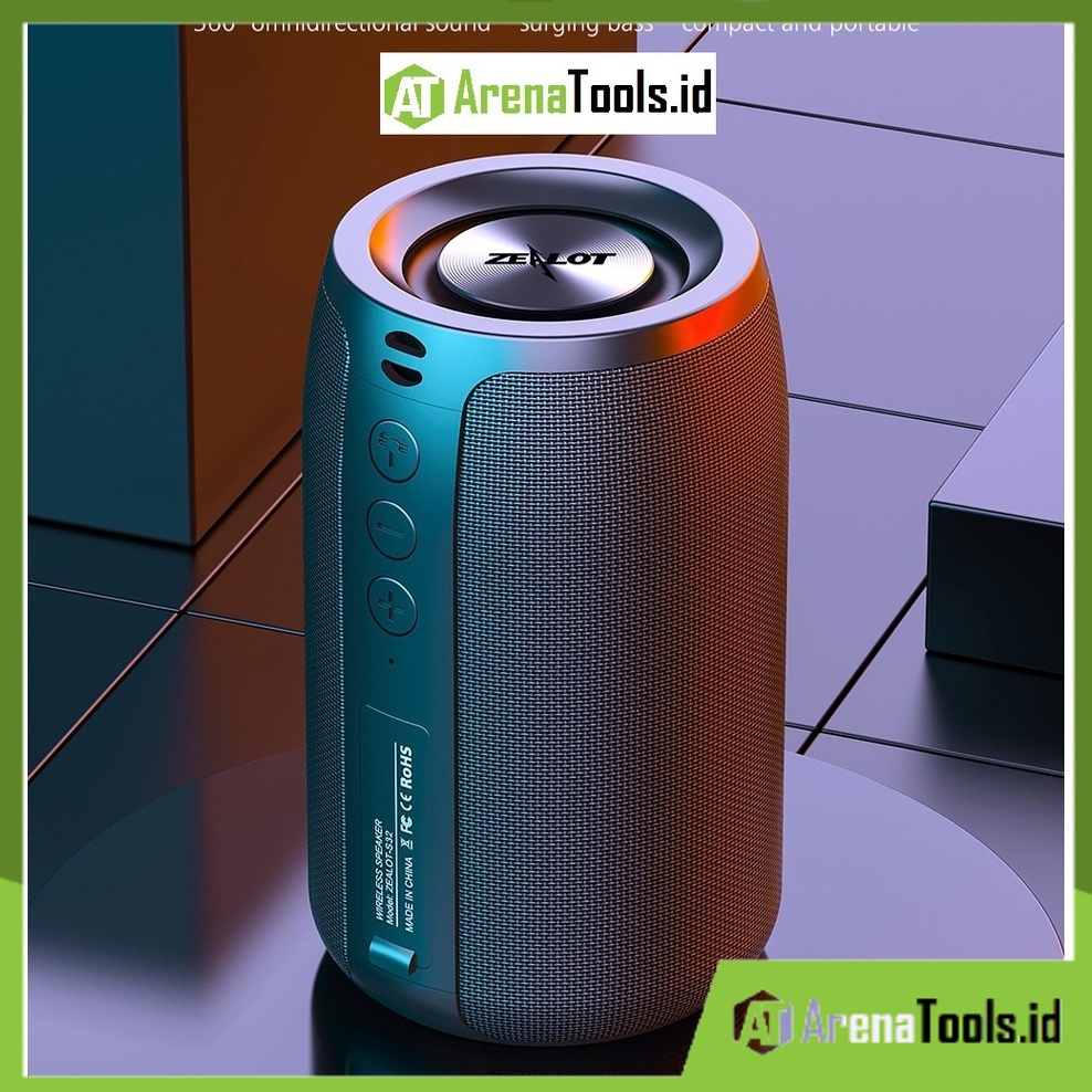 Zealot S32 TWS Bluetooth Portable Speaker Outdoor WATERPROOF 3D Hi-Fi | Zealot Portable Bluetooth Sp