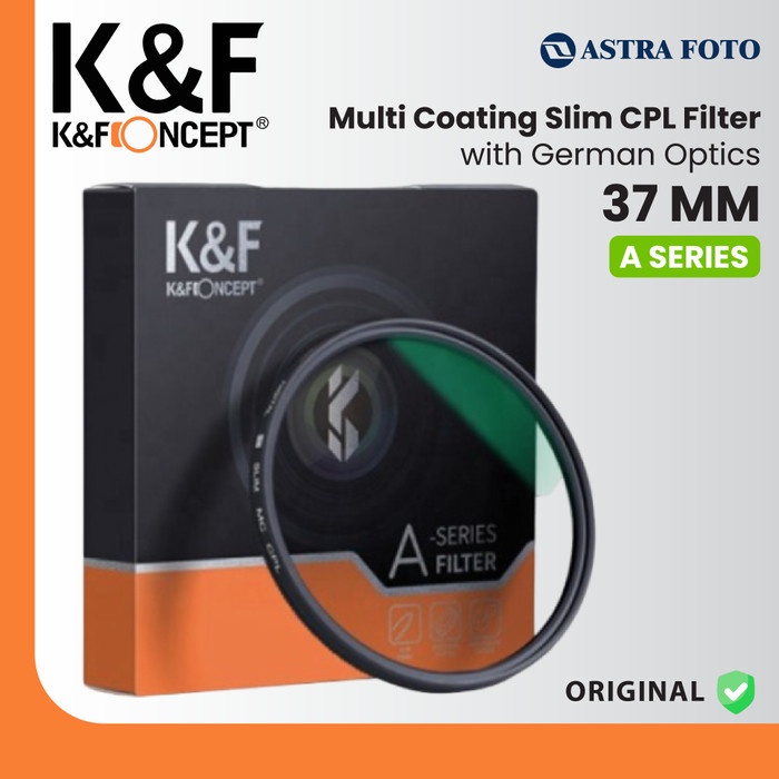 KNF Concept 37mm Slim CPL Filter Multi Coating + German Optics K&F