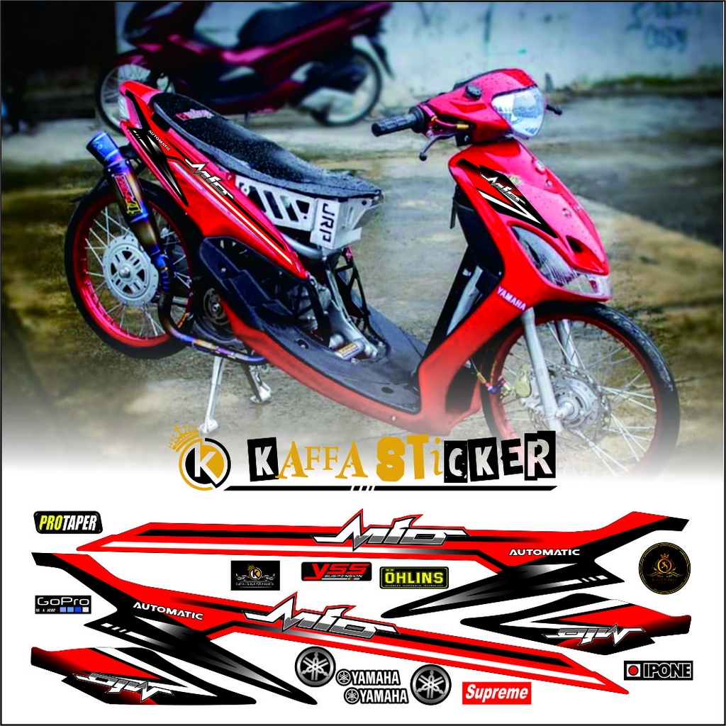 Variasi Stiker Mio Sporty Mio Smile Striping Mio polet Mio Sporty Mio Smile Thailand Stiker Mio Smil