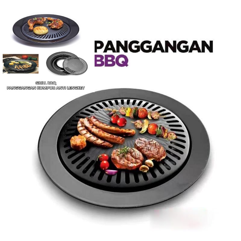 PANGGANGAN  PANGGANGAN BULAT BBQ Alat Panggang BBQ Grill 32 CM -7132