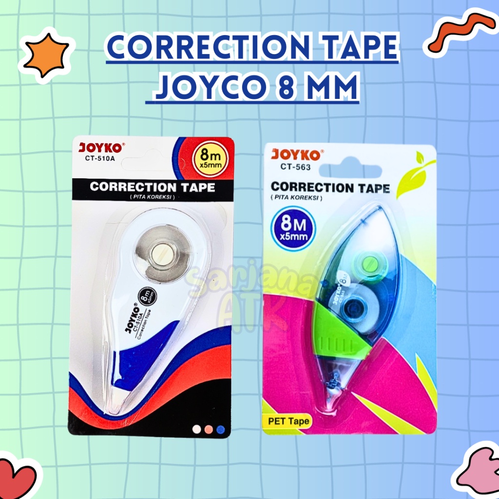 

Stipo / Correction Tape / Tipe X Pita Joyko 8MM