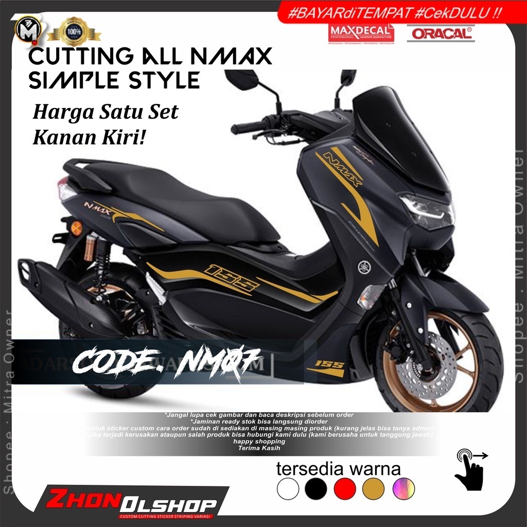 CUTTING STRIPING NMAX NEW STRIPING VARIASI NMAX NEW LIS VARIASI ALL NMAX  TERBARU STIKER NMAX NEW 20