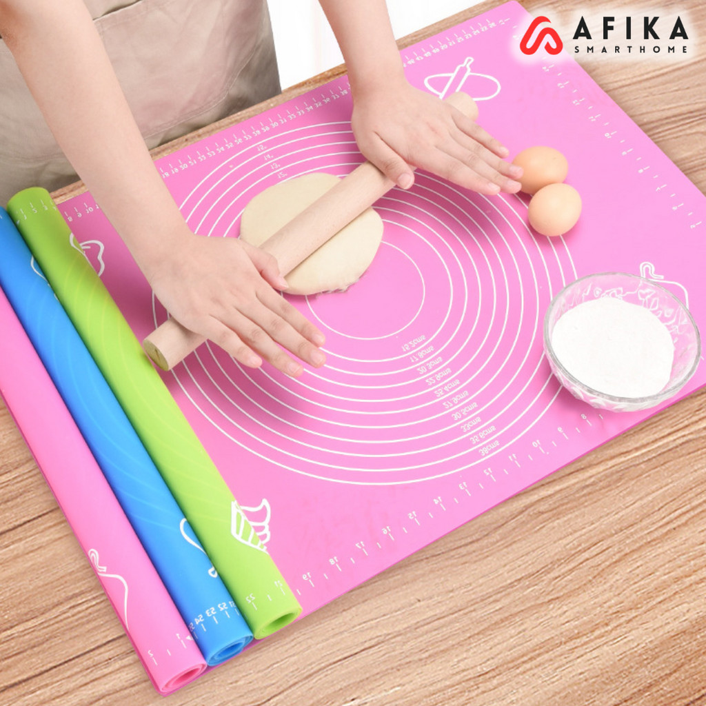 Alas Adonan Silikon Baking Mat Silicone Tatakan Adonan Kue Donat Pizza