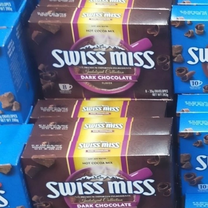

swiss miss dark chocolate minuman hot cocoa drink 283gr