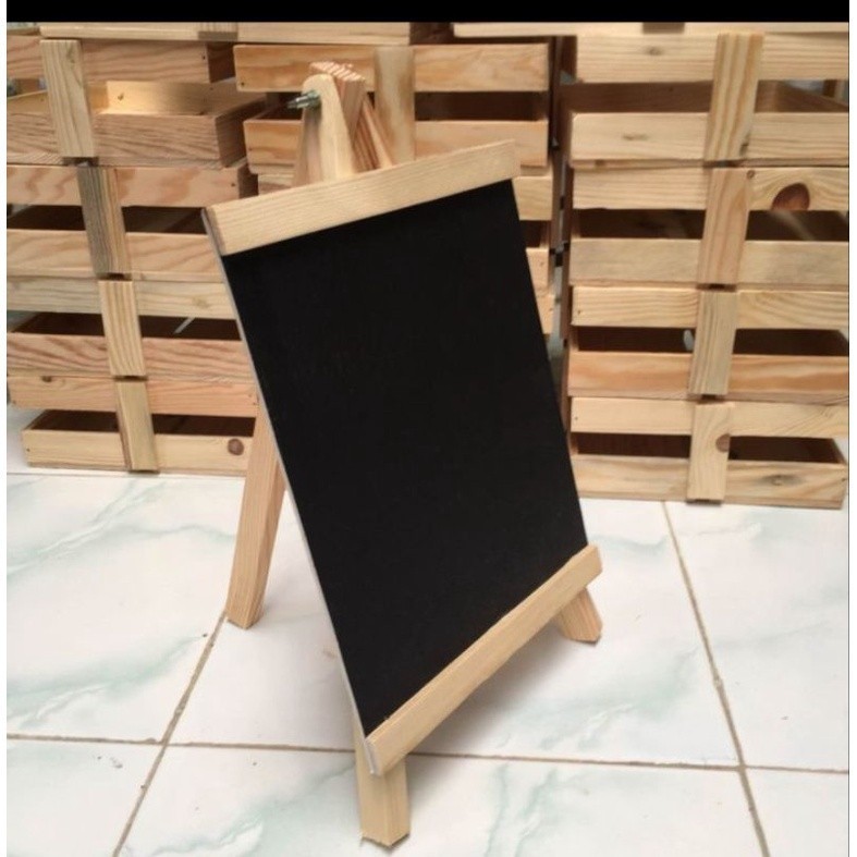 

Stand Papan Tulis Mini Papan Tulis Kapur Papan Tulis Menu / Jati Belanda / Blackboard