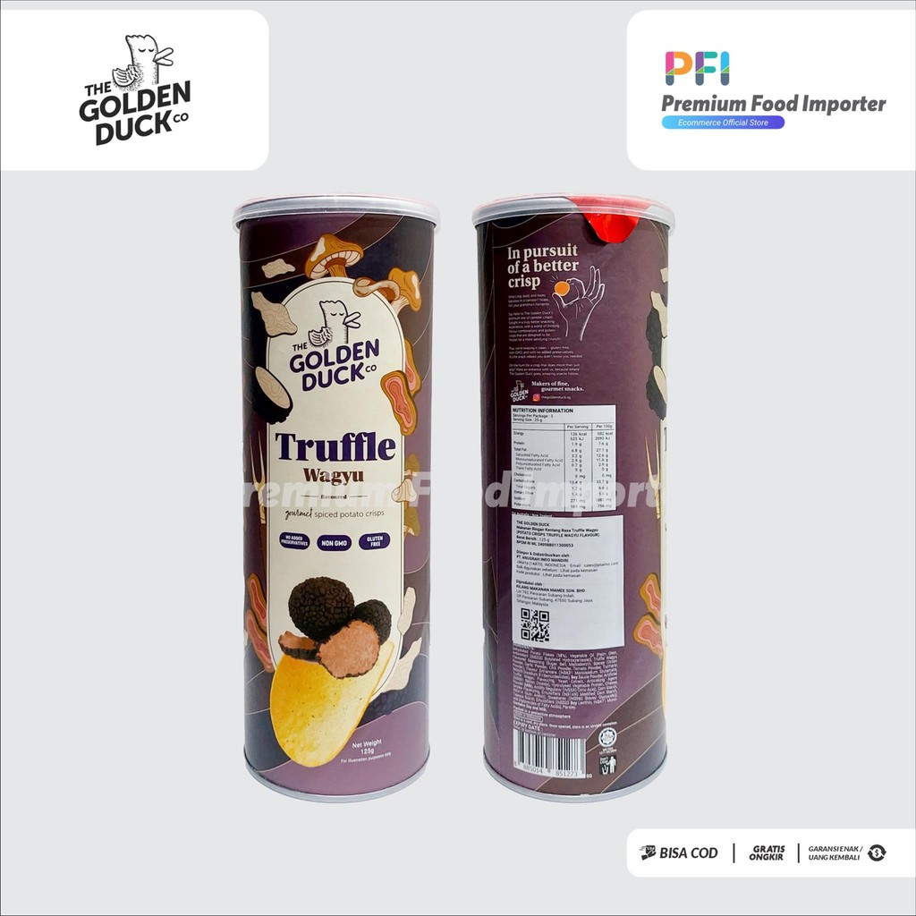 

RB The Golden Duck Potato Chips Truffle Wagyu 125gr
