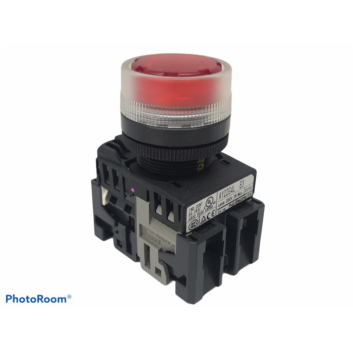 SS88 Push Button Lamp Fuji AY22G4L-01Q3R 22mm 220VAC Red 1NC