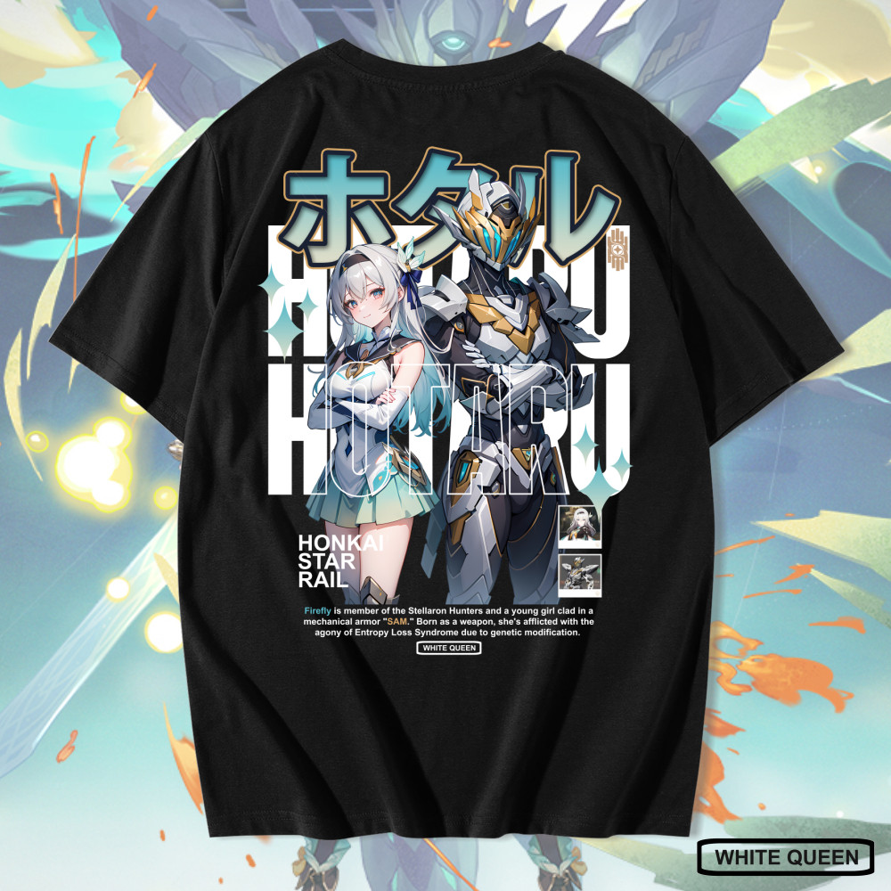 KAOS FIREFLY X SAM HONKAI STAR RAIL - KAOS DISTRO PRIA & WANITA KAOS ANIME & GAME HOTARU X SAM HONKA