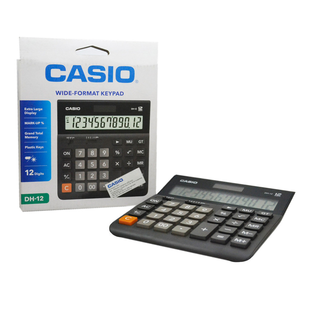 

Kalkulator CASIO 12 Digit DH-12 14 Digit DH-14 16 Digit DH-16 20 Digit DH-20 Kalkulator Original