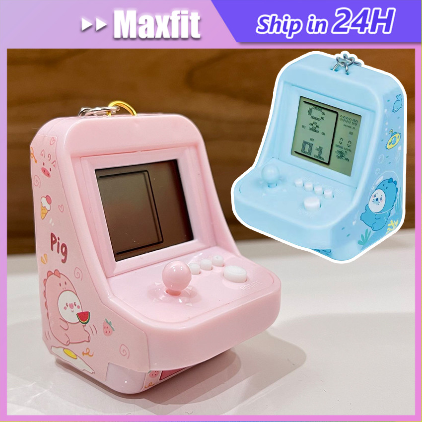 Gantungan Kunci Konsol Mini Konsol Game Portable Game Arcade genggam Keychain Mainan Konsol Game Gen