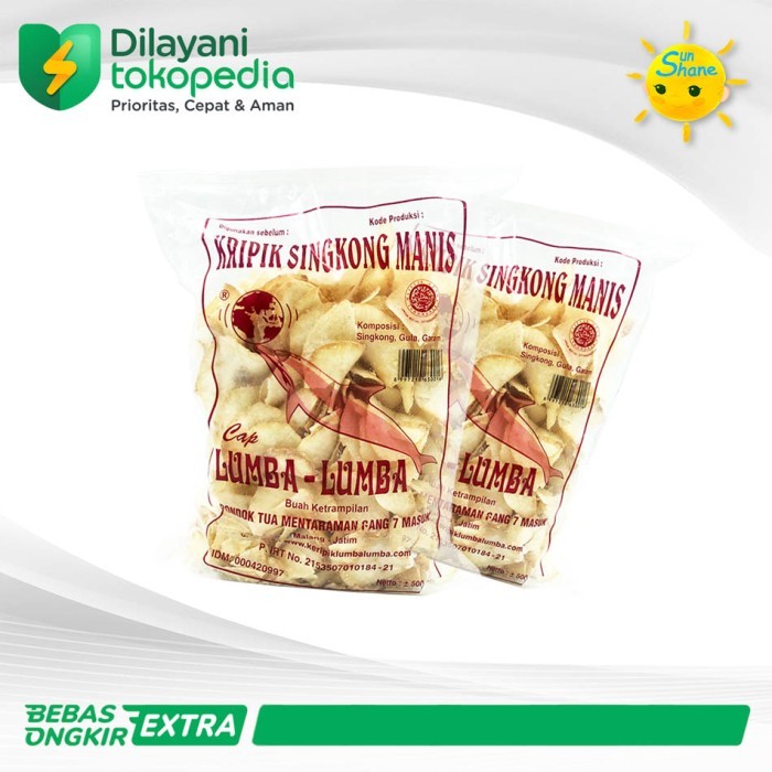 

www.tokopedia.com Bundling 2 keripik kripik singkong Cap Lumba Malang 500 gr 500gr 2pcs - Manis