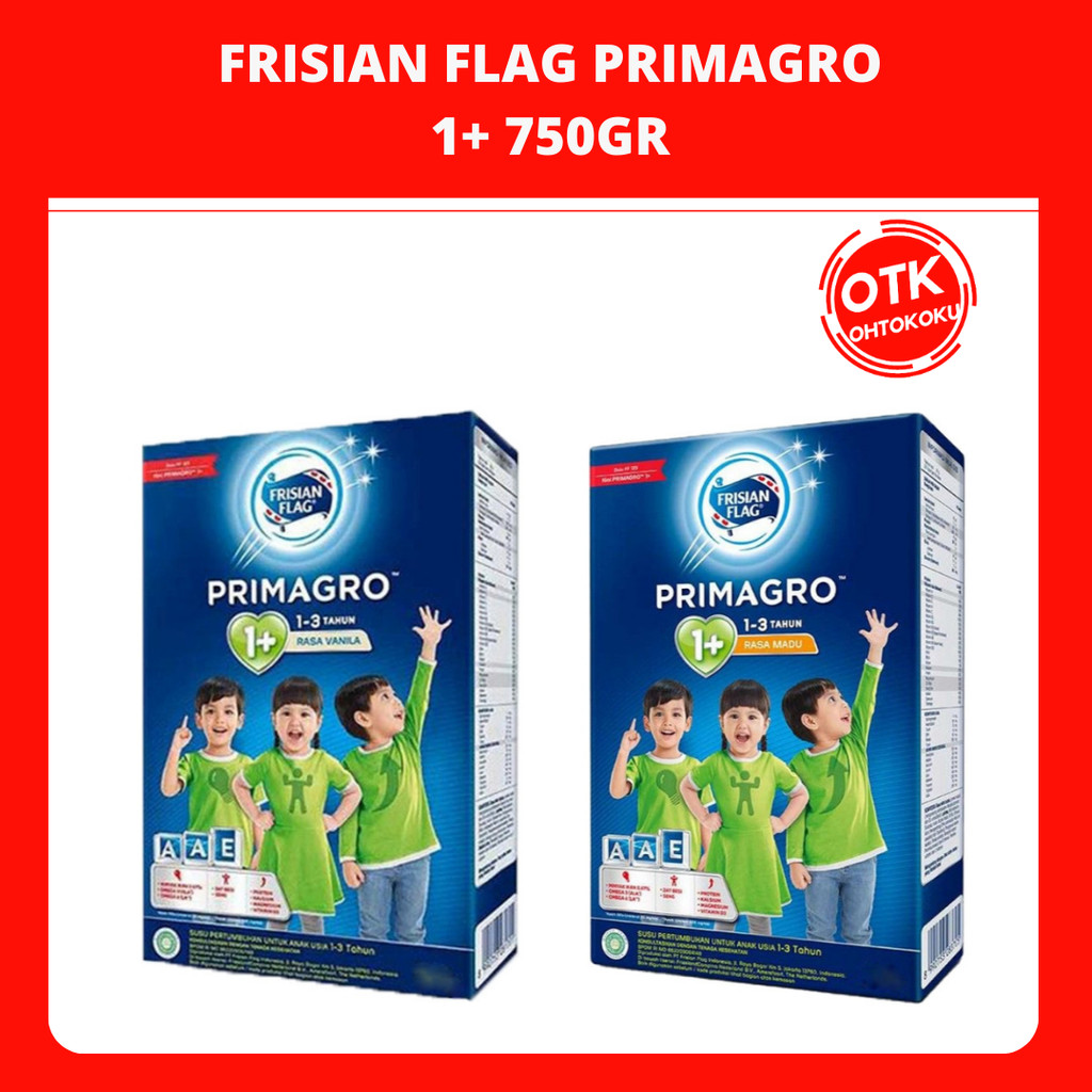 

Frisian Flag Primagro 1+ Susu Pertumbuhan Usia 1-3 Tahun 750gr