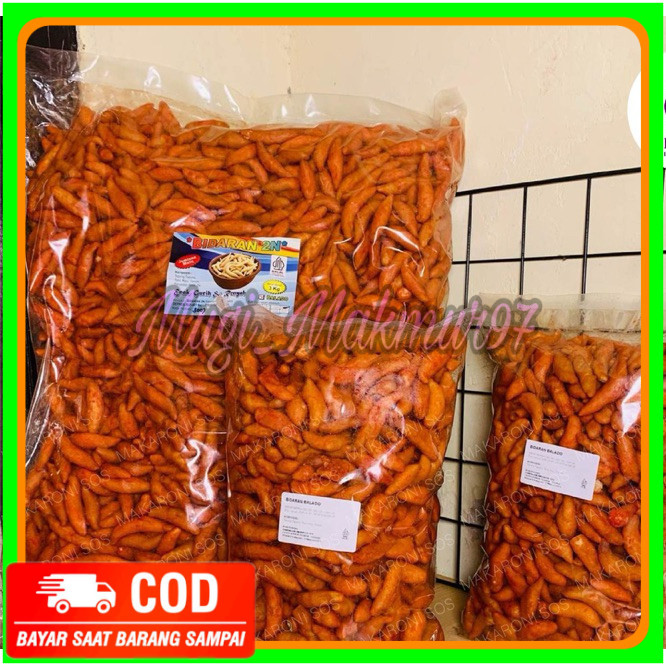 

Bidaran Balado Cap 2N - 1Kg Bidaran Camilan Rasa Balado Pedas Manis Makaronisos food