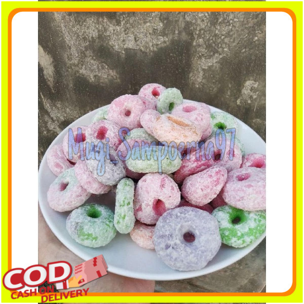 

Getas manis warna donat / lonjong 1KG