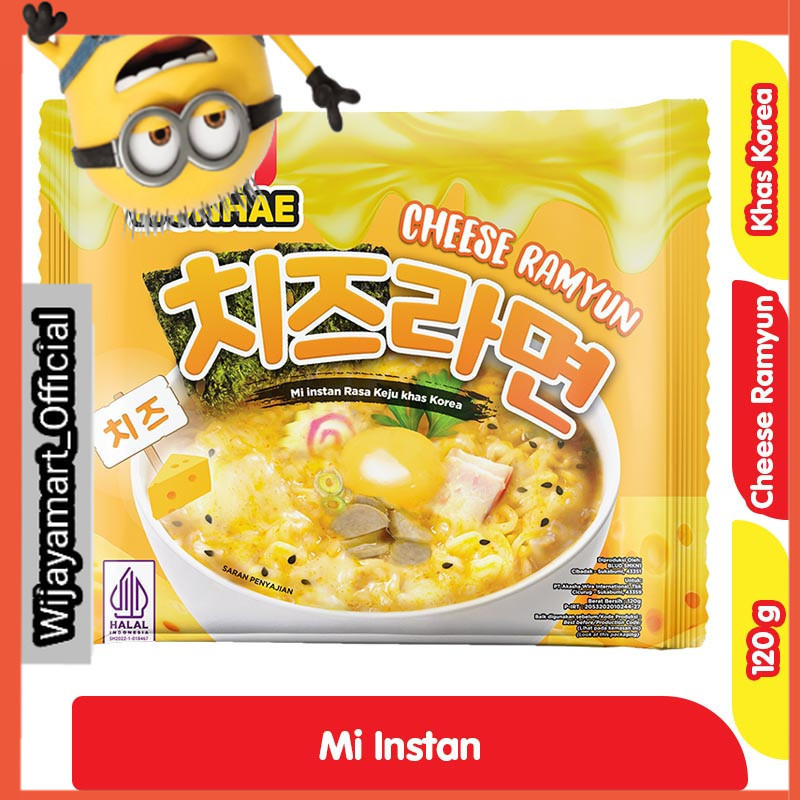 

Wonhae Cheese Ramyun Mi Instan Keju khas Korea 120 g