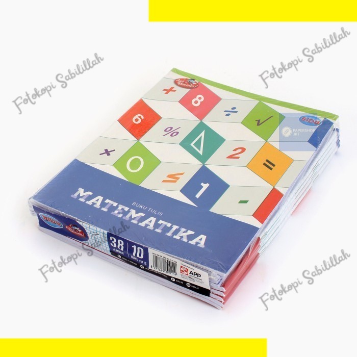 

Buku Tulis Matematika Sinar Dunia 38 Lembar Ukuran Kotak 5 mm Buku Kotak Kecil SIDU - SATUAN