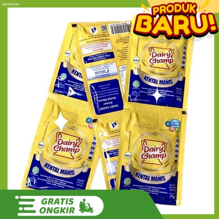 

PAKET MURAH 8 PCS Dairy Champ Kental Manis (6x37g)