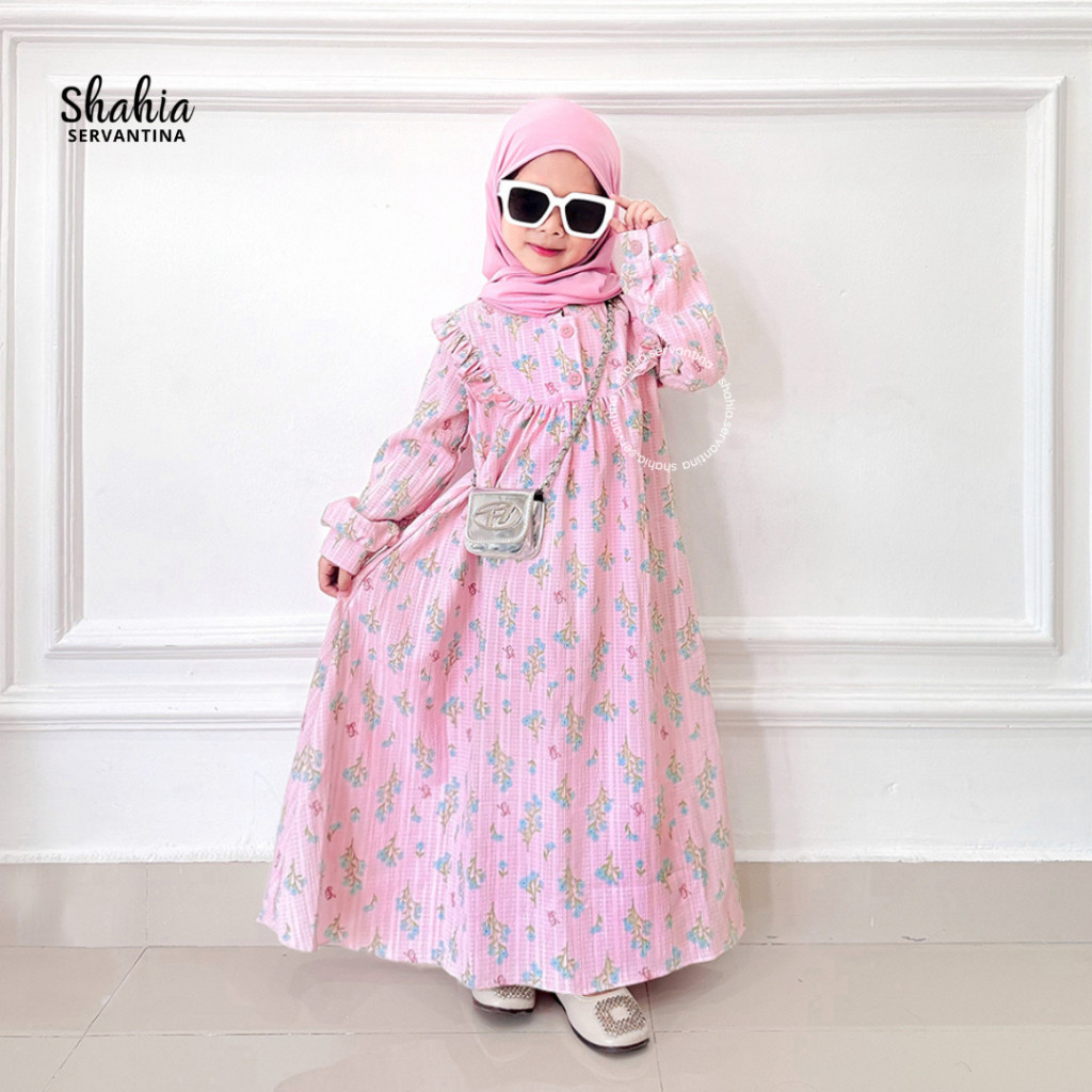 Shahia Servantina -  Sierra Dress Couple Gamis Anak Perempuan /Terbaru