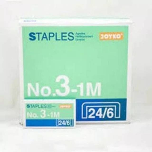 

PRODUK TERLARIS Isi staples besar No 3 merk Joyko ( isi 20 box kcl )