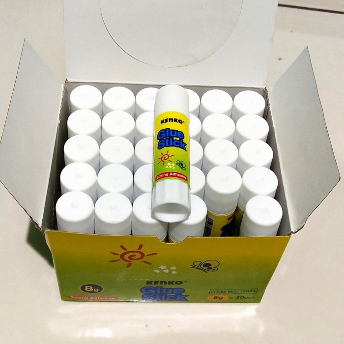 

PRODUK TERLARIS Glue Stick Kenko 8 gr / Lem Stick / 1 Box [ Isi 30 Pcs ]