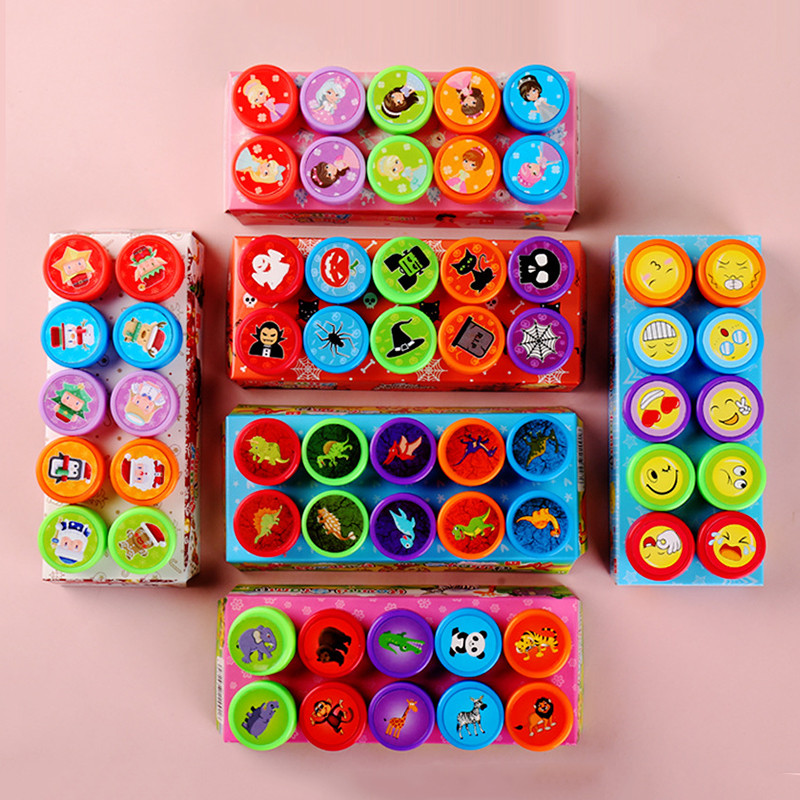 

10pcs/set Children Round Infantile Stamp Set for School Gift