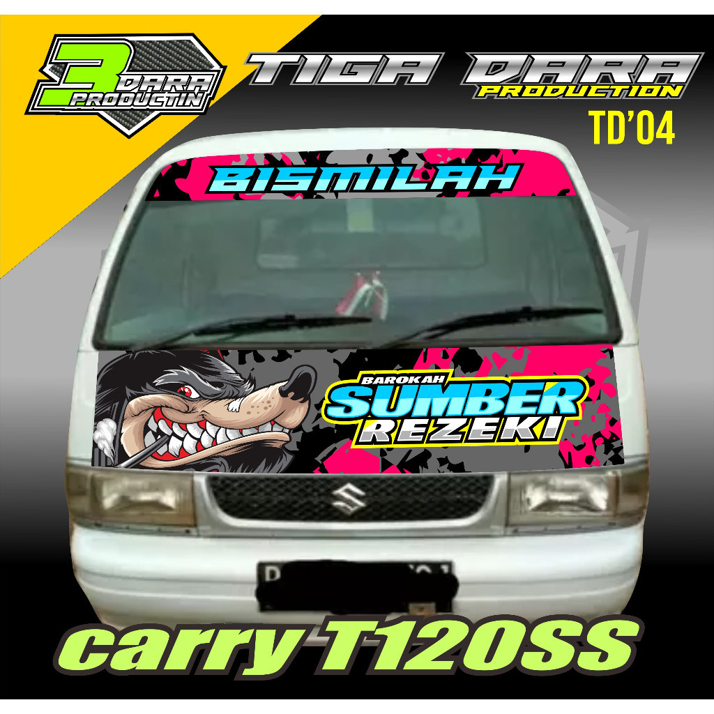 STIKER DECAL KABIN CARRY T120SS STIKER KACA CARRY T120SS STIKER KABIN CARRY T120SS KODE 04