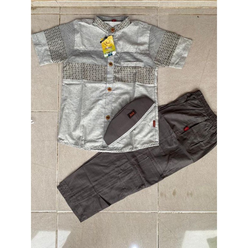 Setelan Koko anak Swiss Lengan pendek Aj / setelan koko Anak Aljami / setelan koko anak lengan pende