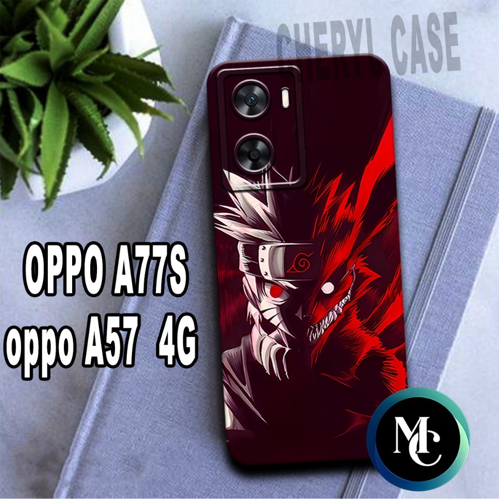 SK9/ Softcase karet lentur untuk OPPO A77S DAN A57 4G/Motif ANIME NARUTO/case OPPO A77S/kesing OPPO 