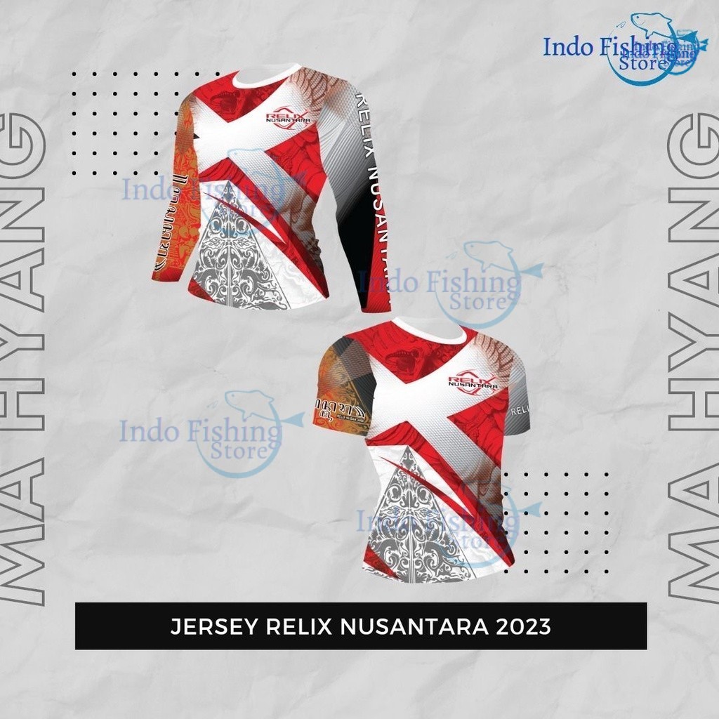 Jersey Relix Nusantara Ma Hyang Kaos Mancing Lengan Panjang Pendek S-2XL