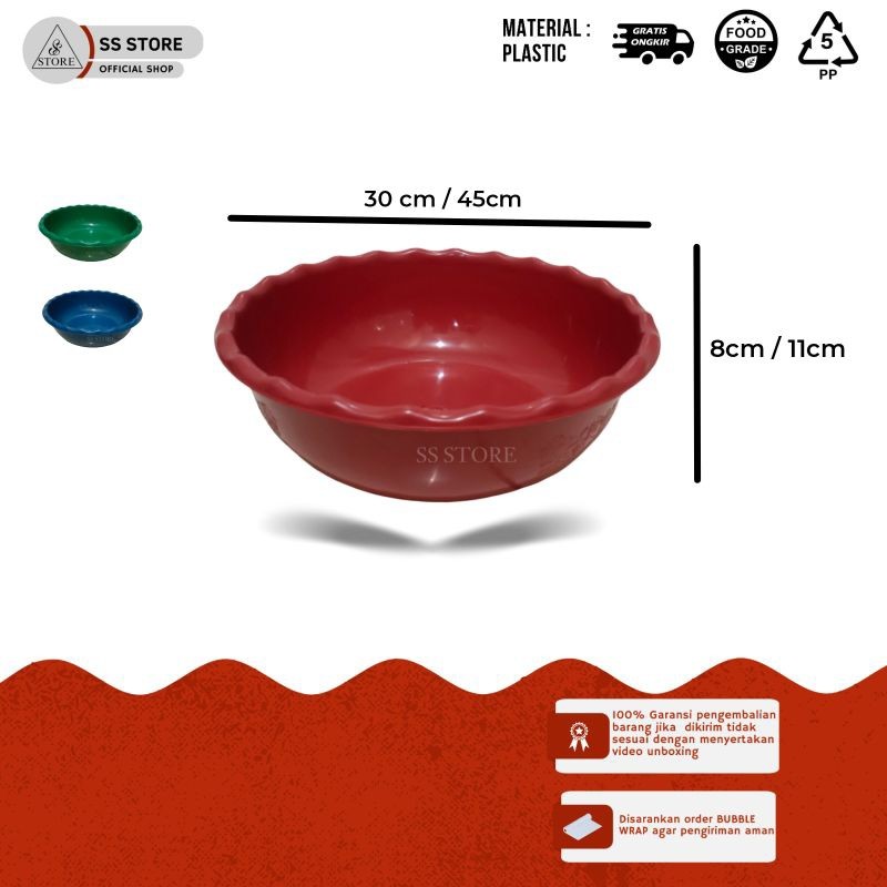 SS BASKOM PLASTIK ISI 12pcs / BASKOM PLASTIK / BASKOM AIR / BASKOM BERAS / EMBER PLASTIK / EMBER AIR