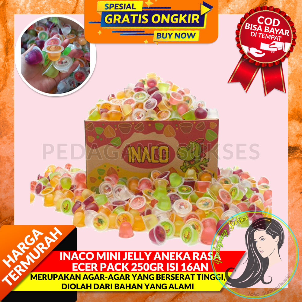 

INACO MINI JELLY ANEKA RASA ECER PACK 250GR ISI 16 PCS AN