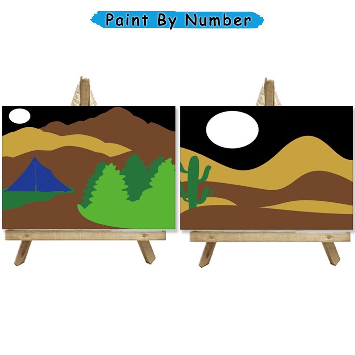 

Kanvas Lukis Pemandangan Malam Paint By Number 20x30 cm