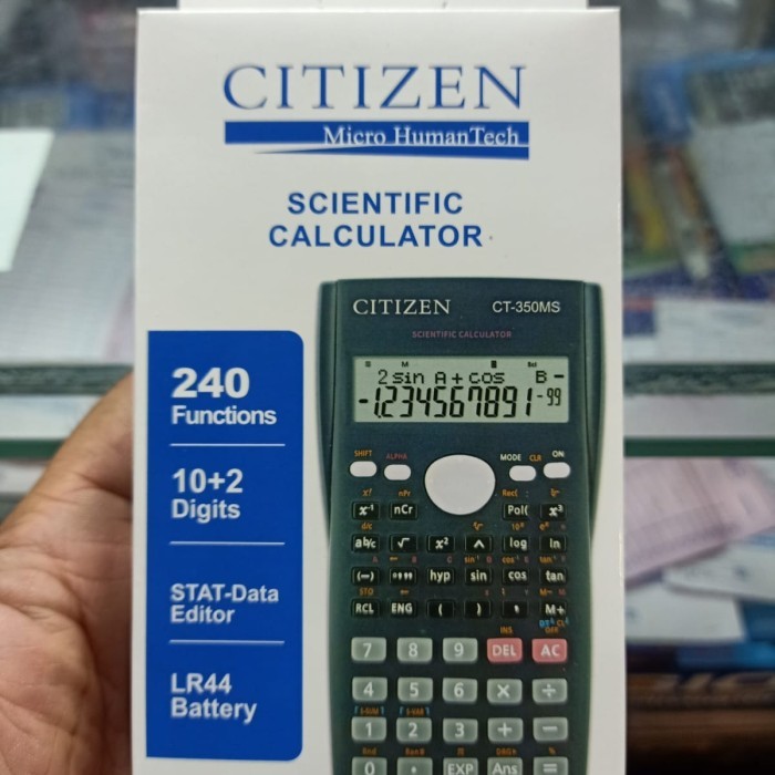 

[CLAUDEMM] Kalkulator Citizen CT 350MS Scientific / Calculator CT 350MS