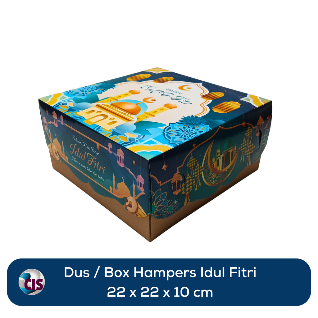 

Box Hampers Idul Fitri 22 x 22 x 10 cm / Dus Kotak Motif Lebaran 22x22x10 cm