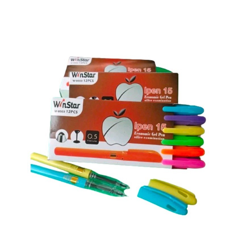 

COD PULPEN GEL WINSTAR IPEN 15 0.5MM ISI 12PCS