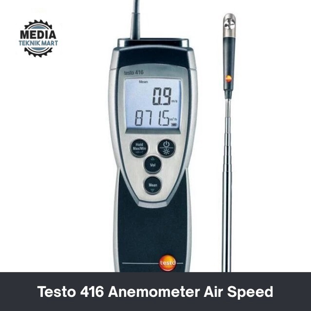 Testo 416 Anemometer Air Speed Meter Anemograph Vane Anemometer