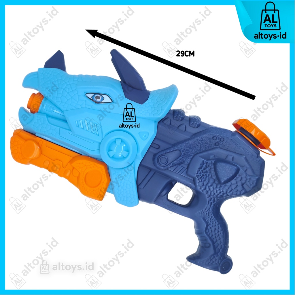 MAINAN ANAK-ANAK PISTOL AIR WATER GUNS TOYS KARAKTER DINO SAURUS T-REX / TRICERATOPES MAINAN SAAT MANDI PISTOL AIR POMPA MAINAN PISTOL AIR POMPA KARAKTER DINO SAURUS BI31 / BI32