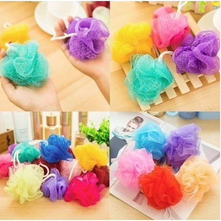 (UMU SUPPLIER)  SPONS MANDI 11 gr JARING / SPON MANDI GOSOK / SPONGE MANDI SHOWER NET / SPONS JARING WARNA / BATH PUFF