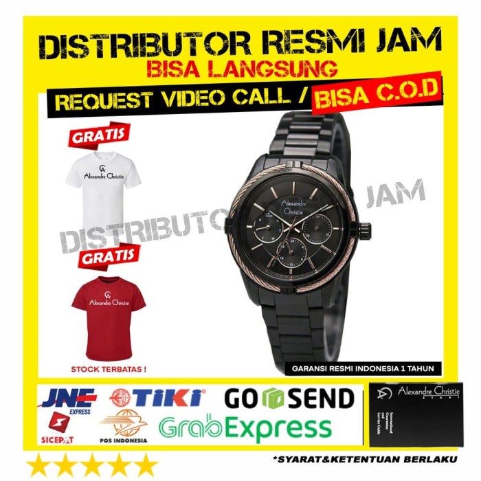 ALEXANDRE CHRISTIE AC2843BF AC2843 AC 2843 GARANSI RESMI 12BULAN