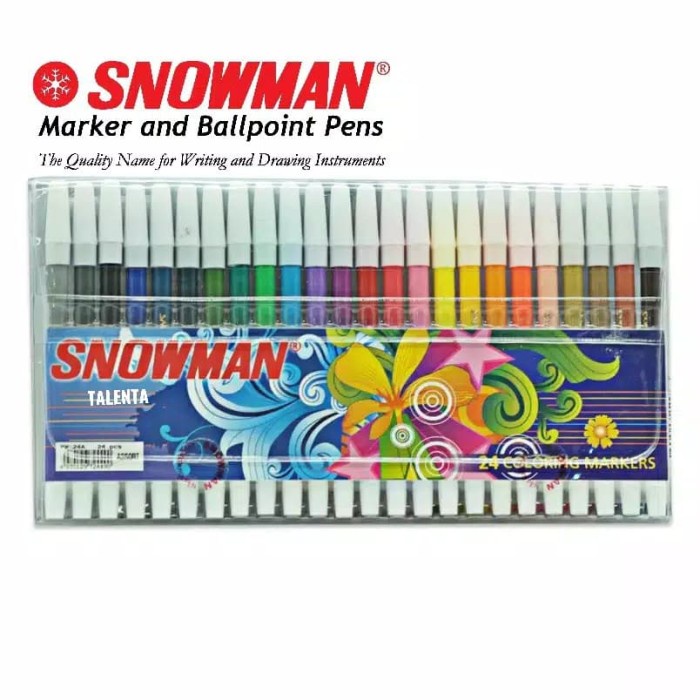

[Best Seller] Spidol Snowman 24 Warna