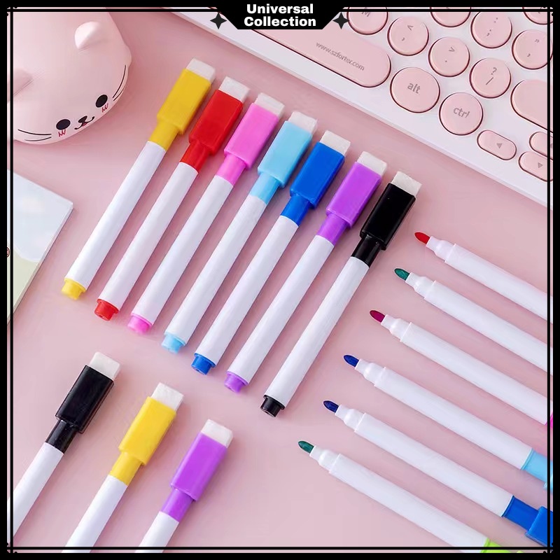 

FREE POUCH - 8PCS / SET SPIDOL WIPE & CLEAN / SPIDOL WHITEBOARD PAPAN TULIS / SPIDOL WHITEBOARD MARKER