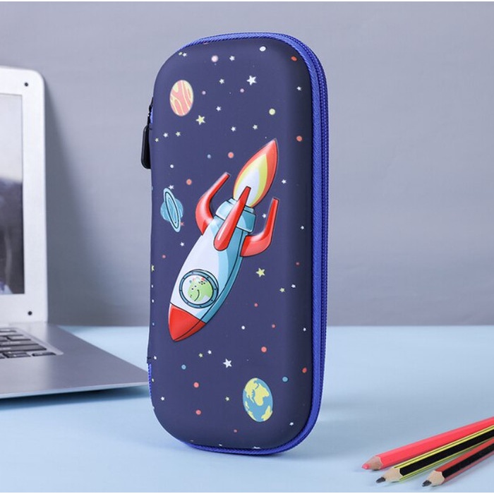 

[New] Kotak Pensil Karakter 3D Astronot Rocket Tempat pensil unicorn CS002 - DINO SPACESHIP