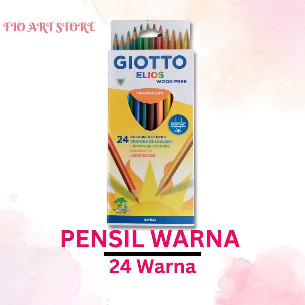 

Pensil Warna Giotto Elios Tri 24 Colors | Color Pencils