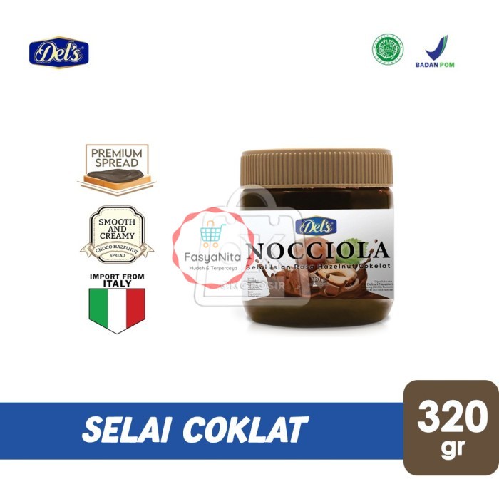 

Selai Coklat Hazelnut Chocolate Spread NOCCIOLA (Botol Kaca 320gr) - FasyAnita Mart Denpasar