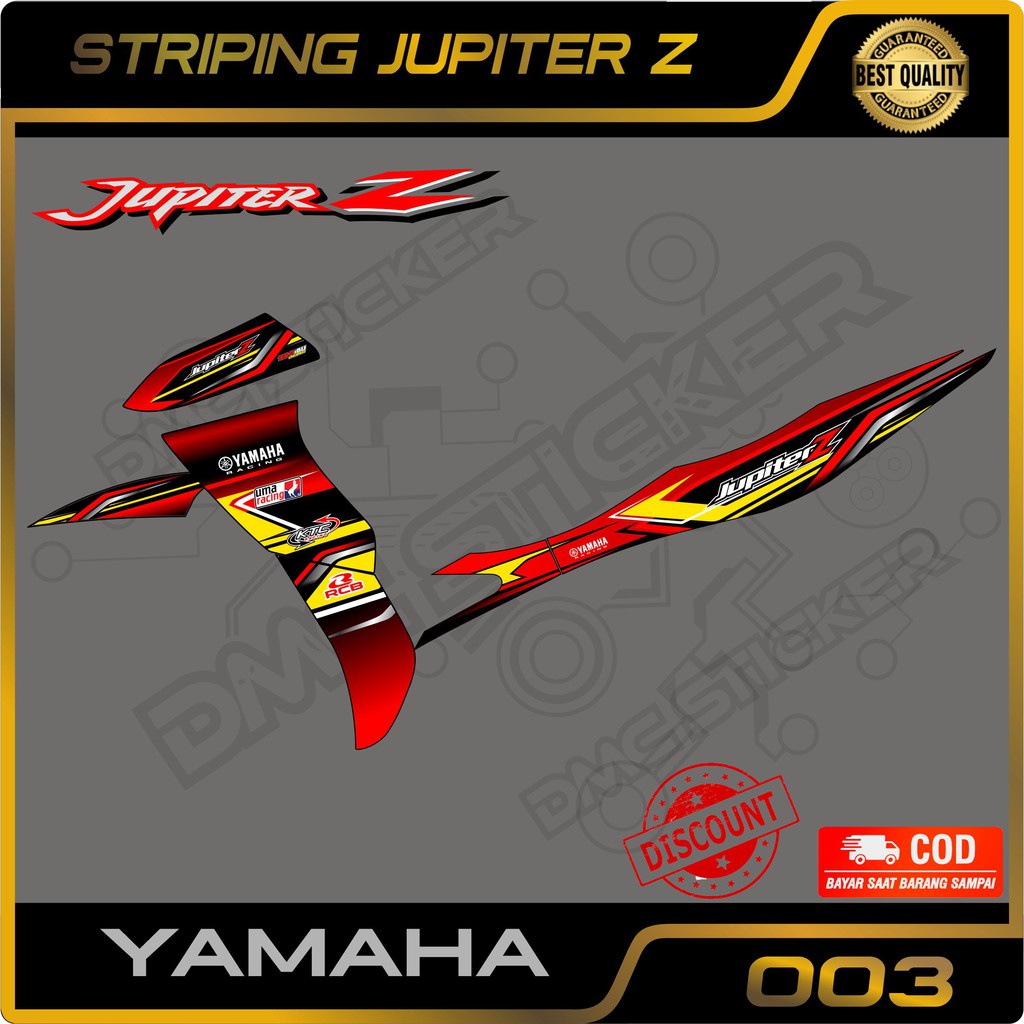 Sticker Striping Variasi Jupiter Z Burhan - Striping Motor Jupiter Z Burhan