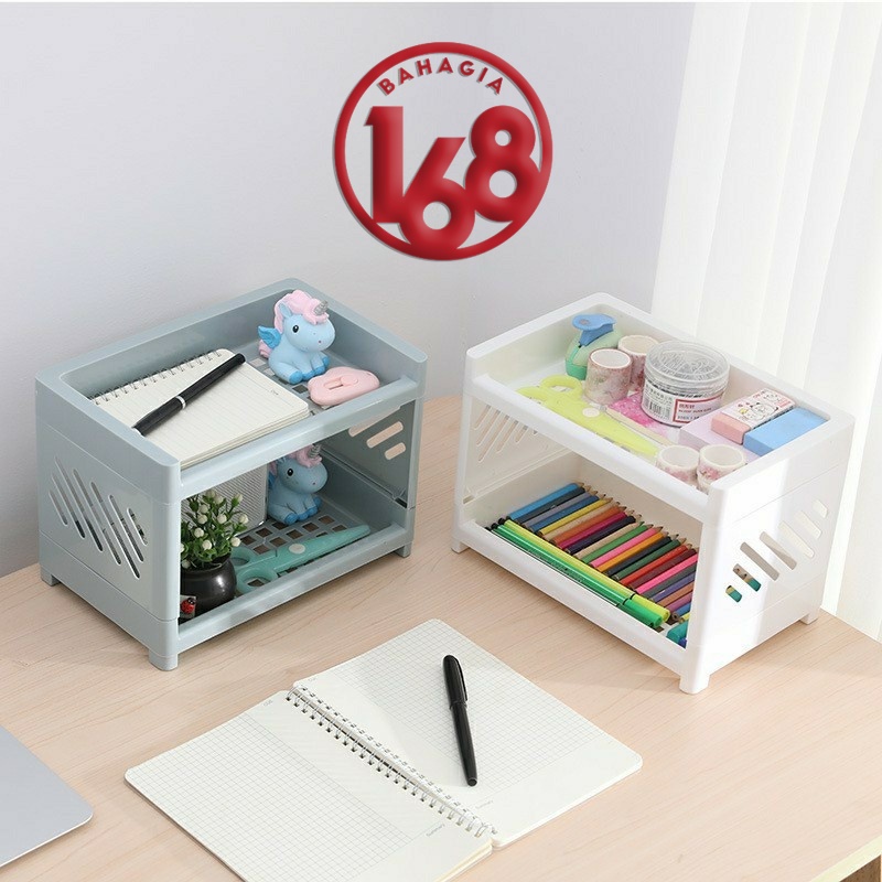 Rak Serbaguna Portable Murah / Meja Plastik Kosmetik Mini /  Rak meja kecil multifungsi