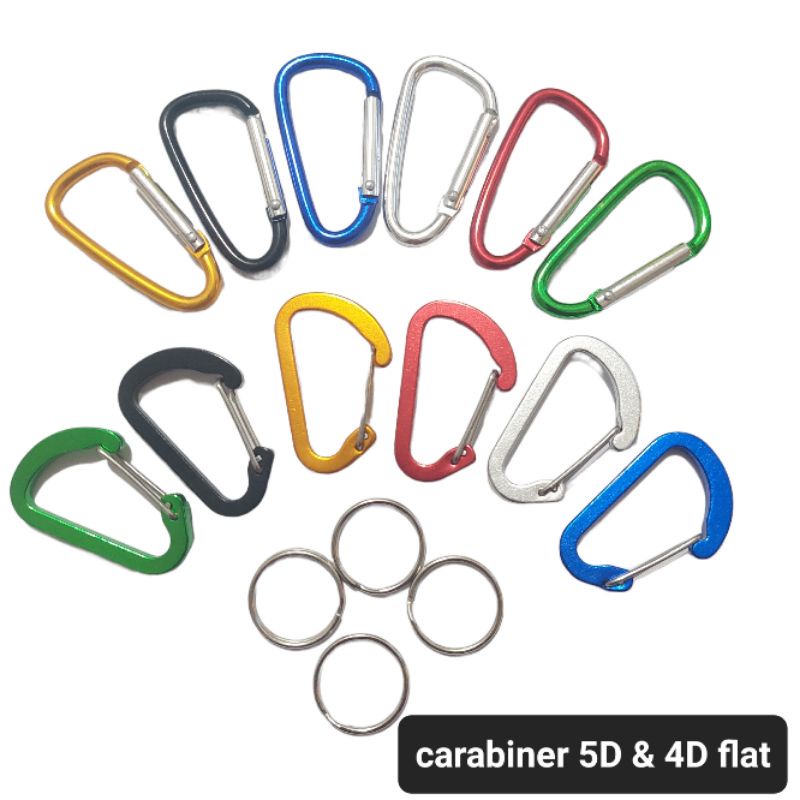 Carabiner Gantungan Kunci 5D shape Carabiner 5D Aluminium Alloy