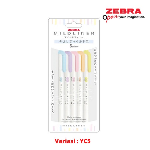 

[Terbaru] Zebra Mildliner Bullet Tip/Chisel Tip New Colour - YC5